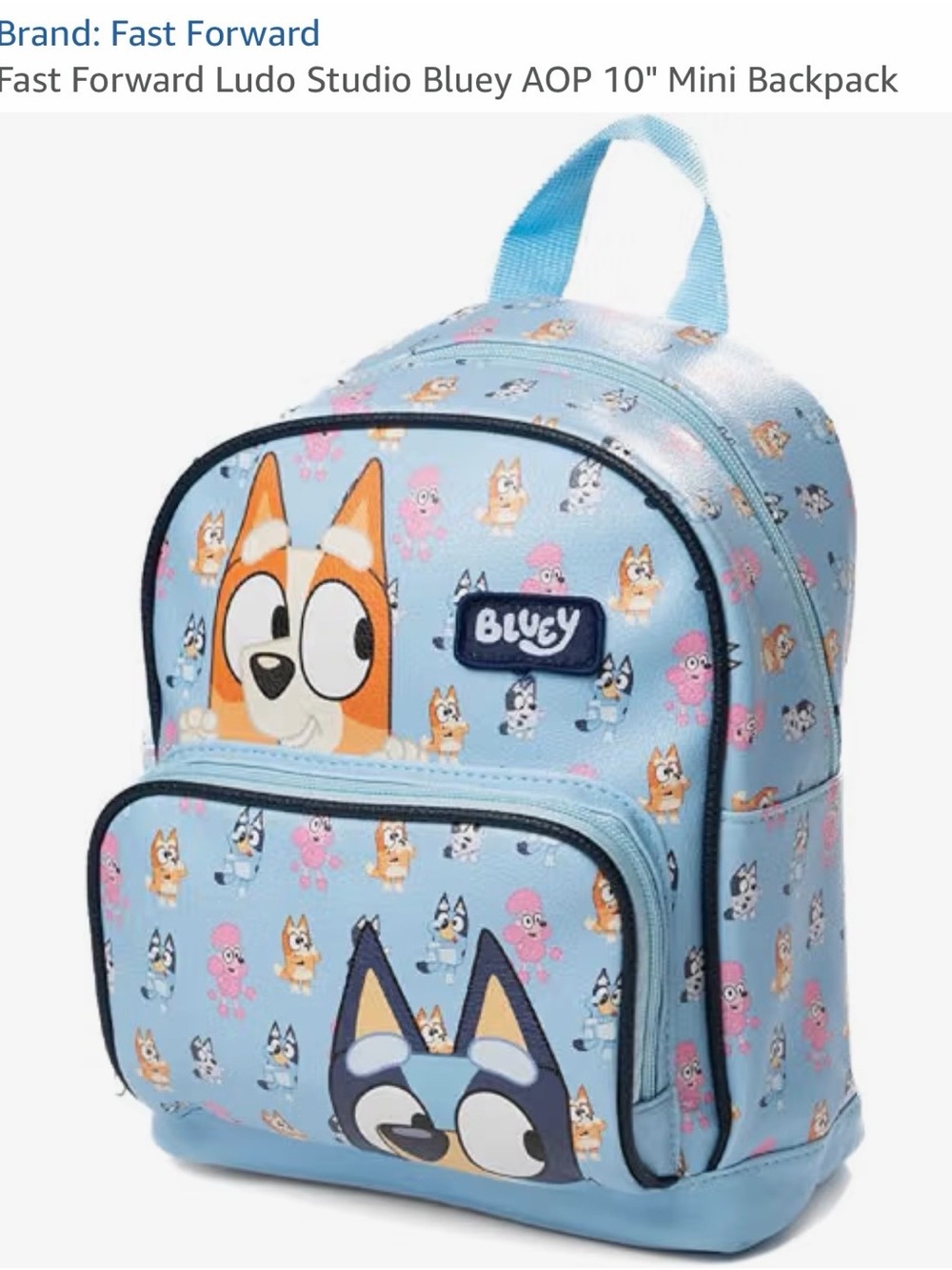 Disney Bluey Light Blue Kids Mini Backpack